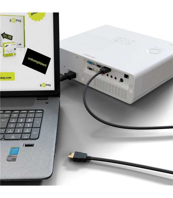 cablu hdmi v21 8k 60hz 4k 120hz cu ethernet 05m goobay 8