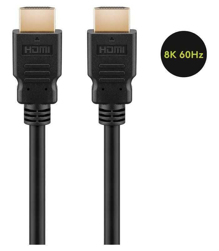 Cablu HDMI v2.1 8K 60Hz 4K 120Hz cu Ethernet 1m Goobay
