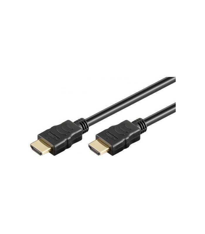 Cablu HDMI2.0 2m cu ethernet 4K Ultra HD 2160p 60Hz OFC 19p tata - HDMI 19p tata aurit Well