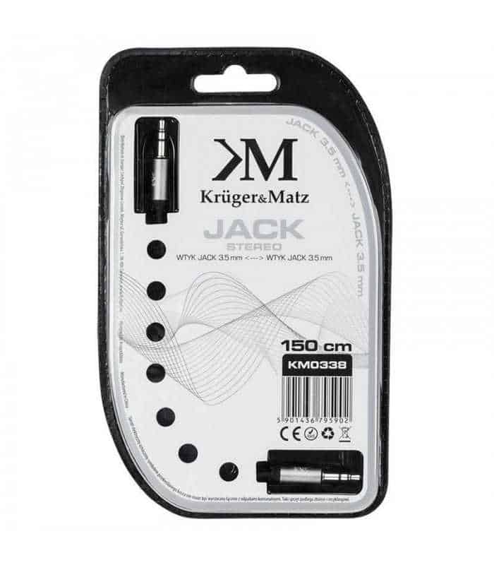 cablu jack 35 mm 15m spiralat stereo profesional krugermatz 2