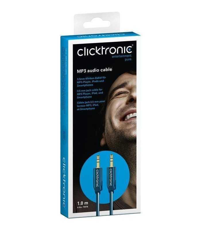 cablu jack 35 mm 35 mm audio 1m tata tata stereo profesional clicktronic 1