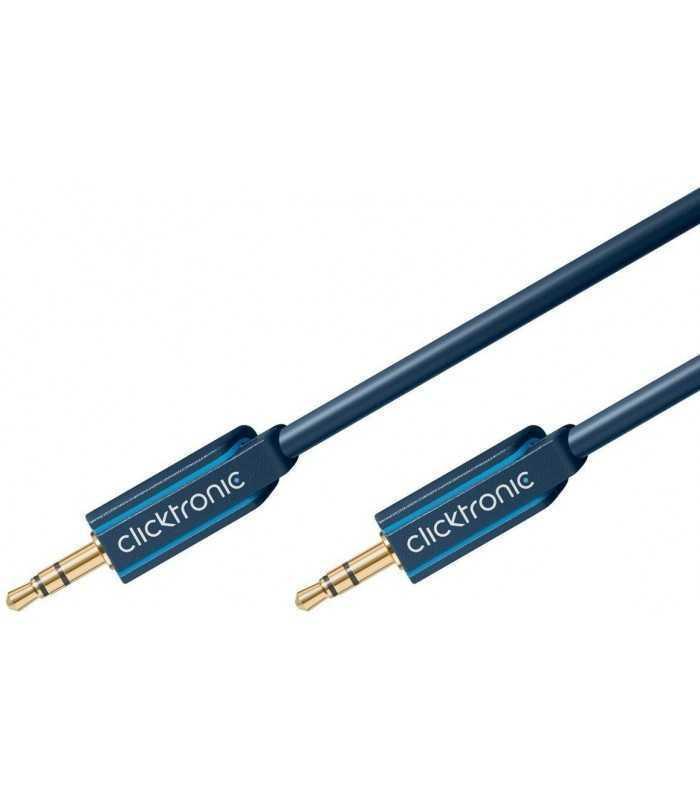 Cablu Jack 3.5 mm - 3.5 mm audio 1m tata-tata stereo Profesional Clicktronic
