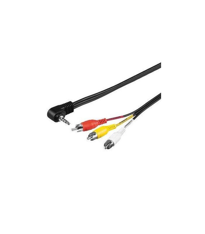 Cablu Jack 3.5 mm 4 pini la 3x RCA 1.5m Goobay