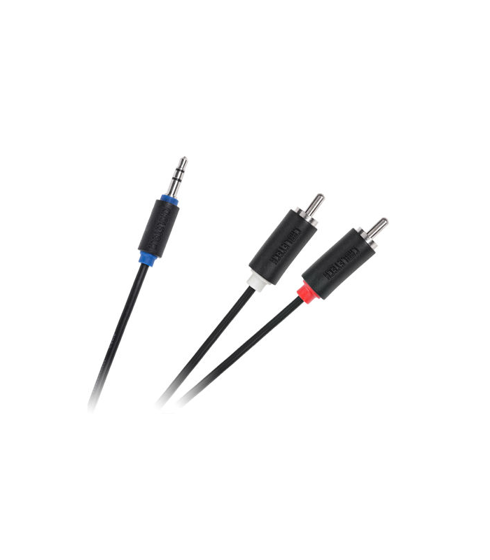 Cablu Jack 3.5 mm la 2x RCA 1m Cabletech