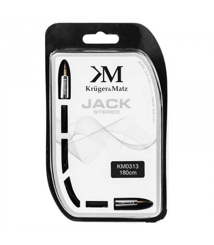 Cablu Jack 3.5 mm la 3.5 mm 1.8m Profesional Kruger&Matz 3 cablu jack 35 mm la 35 mm 18m profesional krugermatz 1
