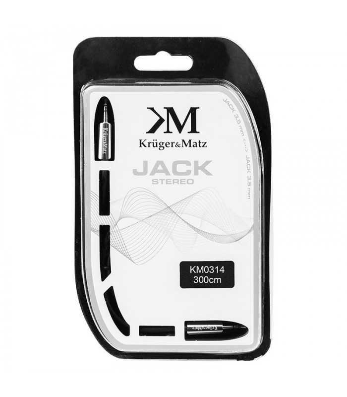 cablu jack 35 mm la 35 mm 3m profesional krugermatz 1