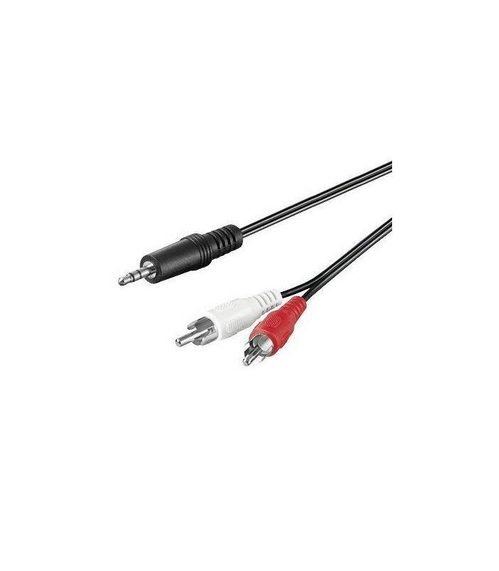 Cablu Jack 3.5 mm stereo la 2x RCA 1.5m cupru Goobay