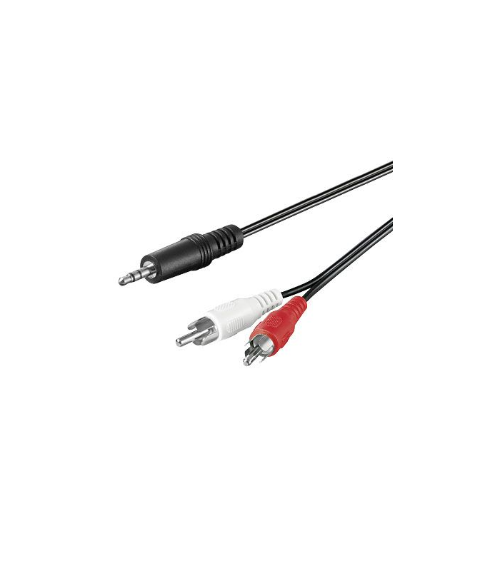 Cablu Jack 3.5 mm stereo la 2x RCA 3m cupru Goobay