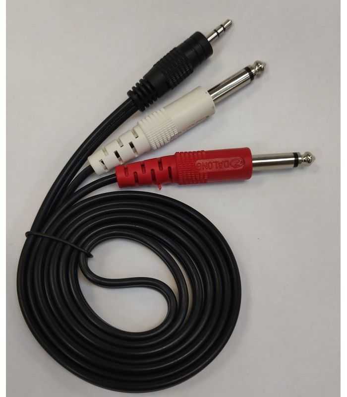 Cablu JACK 3.5 mm Stereo Tata - 2x JACK 6.3 mm Mono Tata 1.5m 813A