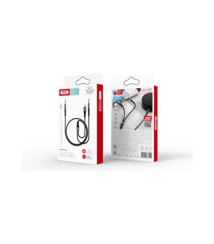 Cablu Jack 35 Mm Usb Type C Jack 35 Mm 1m Negru Xo Nb178b