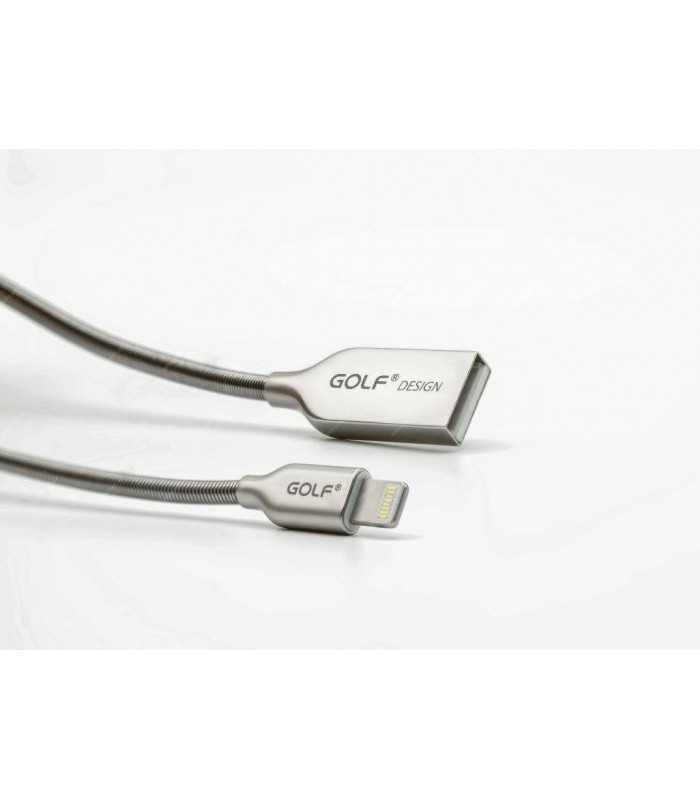 Cablu Kirsite Micro USB Golf 36M argintiu 1m 2.4A Fast Charging