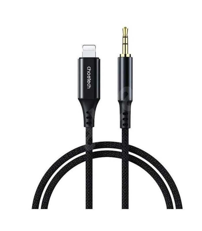 Cablu Lightning Apple Jack 35 Mm 1m Choetech Negru Aux007