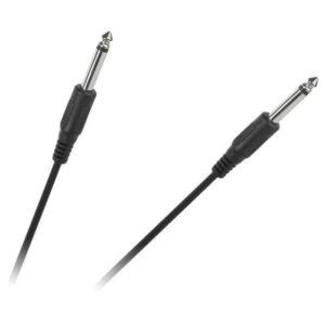 Cablu microfon Jack 6.3 mm mono la 6.3 mm mono 1m