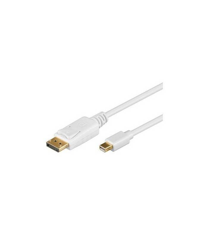 Cablu mini DisplayPort la DisplayPort v1.2 2m alb Goobay