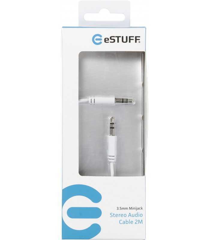 cablu mini jack 35 mm tata tata 2m alb estuff 1