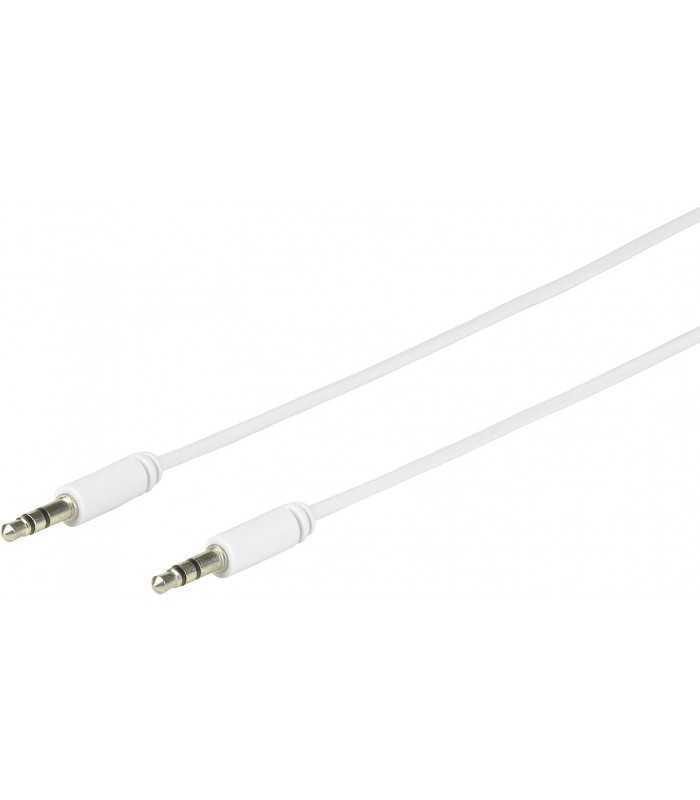 Cablu mini JACK 3.5 mm tata tata 2m alb eSTUFF