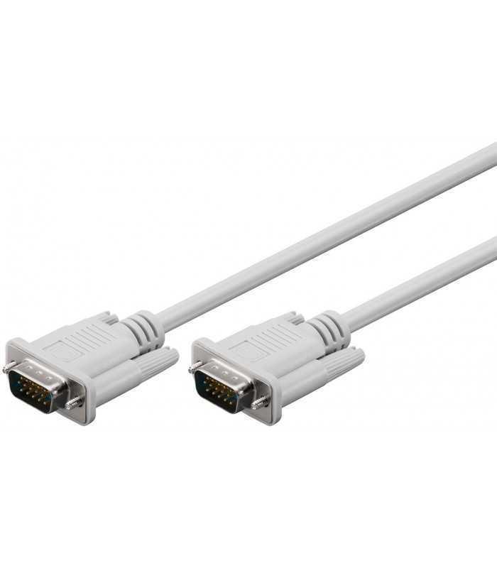 Cablu monitor VGA 15p HD tata -15p HD tata 2m dublu ecranat Goobay
