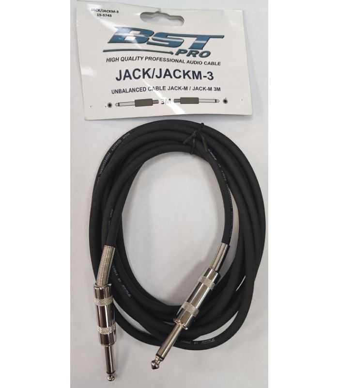 Cablu Mono Jack 635 Mm Tata Jack 635 Mm Tata 3m High Quality Professional By Bst Jack Jackm 3