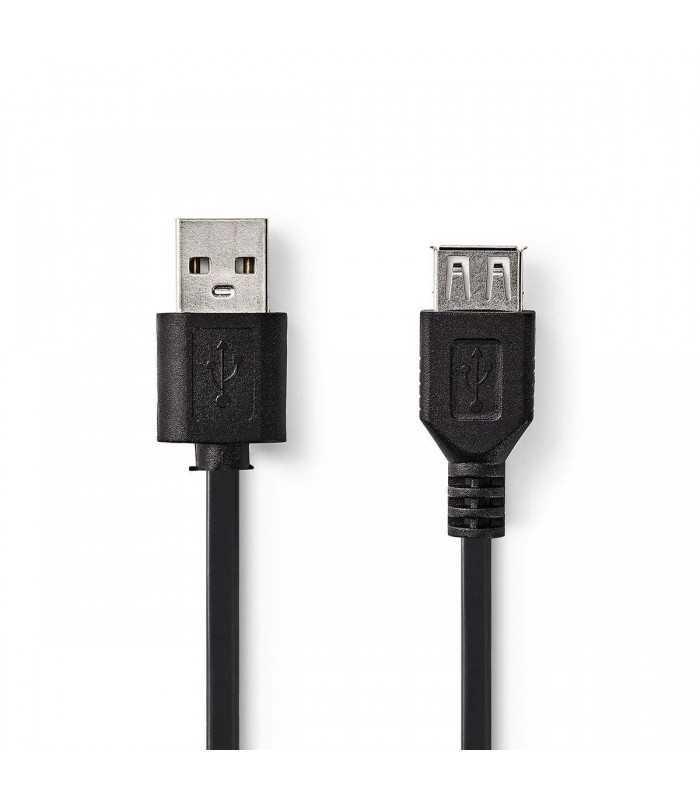Cablu Nedis USB 2.0 A tata - USB A mama 2m