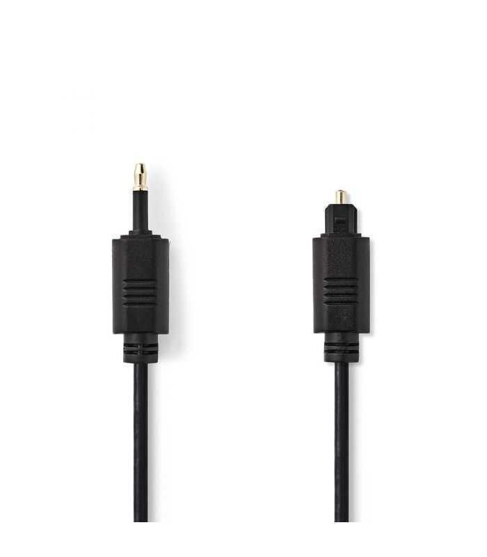 Cablu optic Nedis TosLink tata - mini optic 3.5 mm tata 2m negru