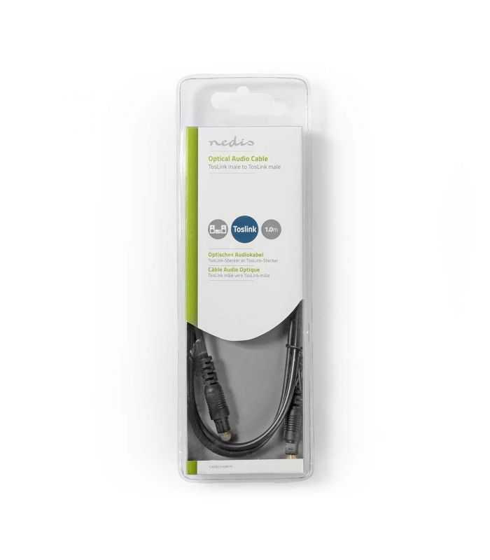 cablu optic toslink tata toslink tata 1m negru nedis 3