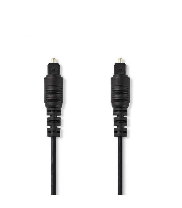 Cablu optic TOSLINK tata - TOSLINK tata 1m negru Nedis