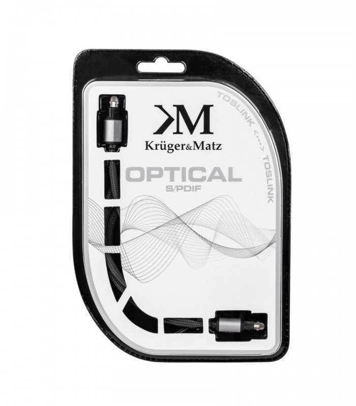 cablu optic toslink toslink 2m digital audio profesional krugermatz 1