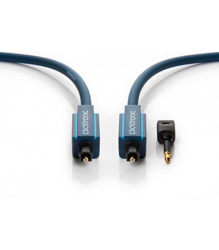cablu optic toslink toslink plus adaptor 35 mm 15m clicktronic 1