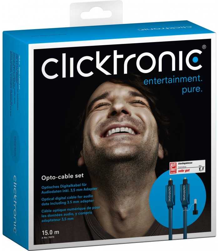 cablu optic toslink toslink plus adaptor 35 mm 15m clicktronic 4
