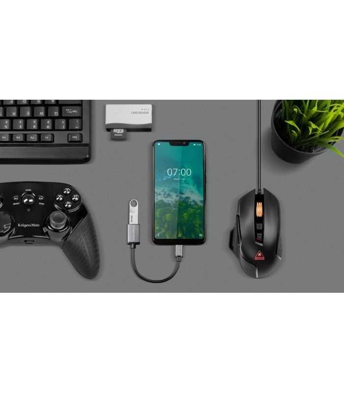 cablu otg usb 30 mama usb type c tata krugermatz 1