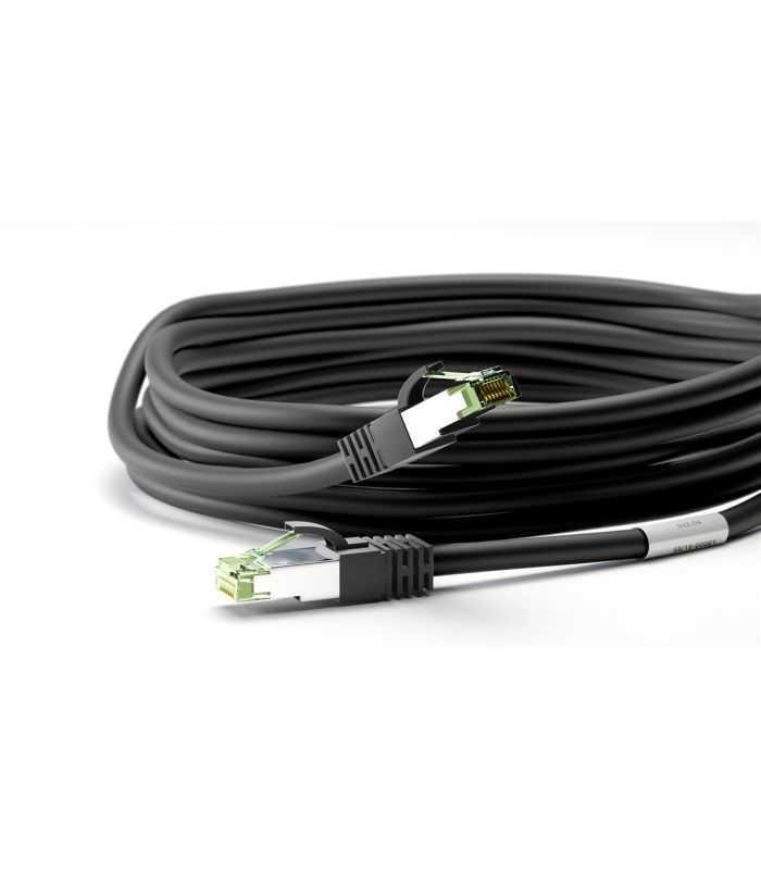 cablu patchcord cat81 sftp 5m pimf 2000mhz rj45 cupru negru goobay 4