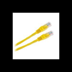 Cablu patchcord UTP CCA galben 0.5m Cabletech