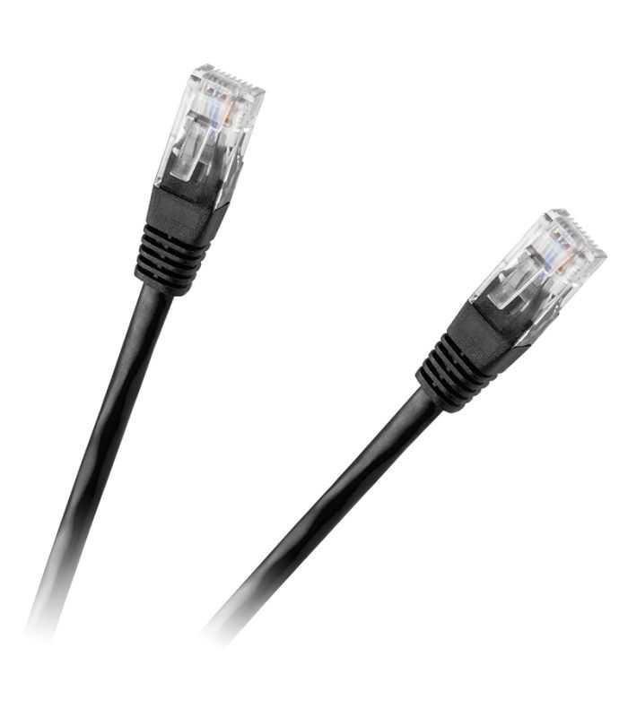 Cablu patchord UTP Cat6 0.25m negru RB-6013-0.25 Rebel