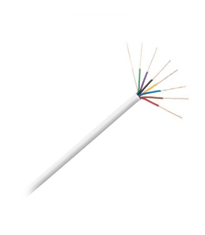Cablu pentru telefon sau alarma din cupru YTDY 8x0.5mm 1m liniar alb Cabletech KAB0553