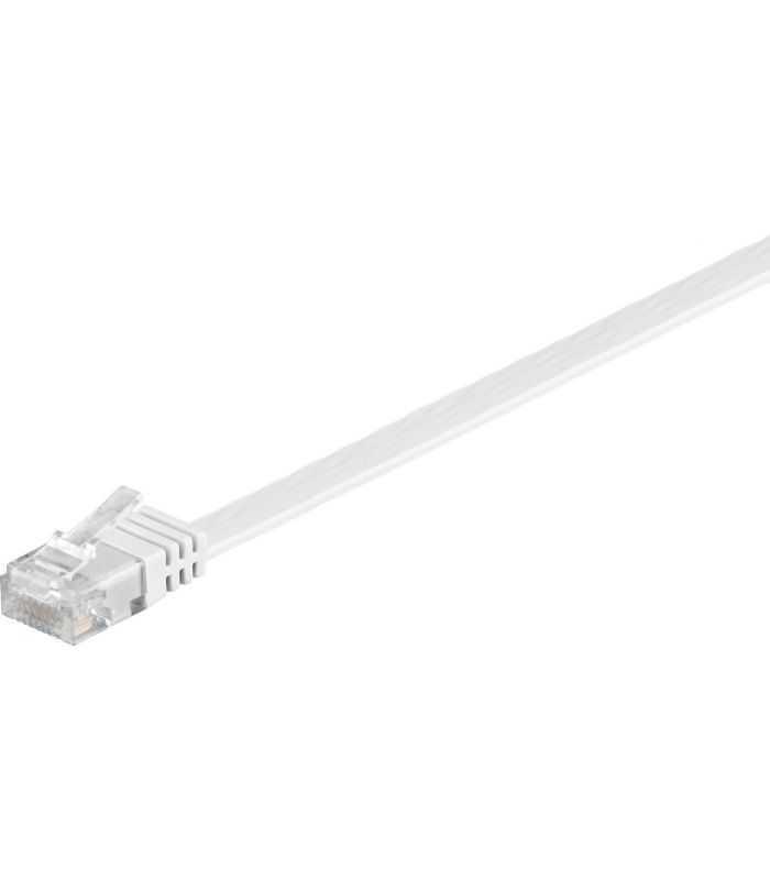 cablu plat cat6 utp 10m 250mhz rj45 cupru alb goobay 1
