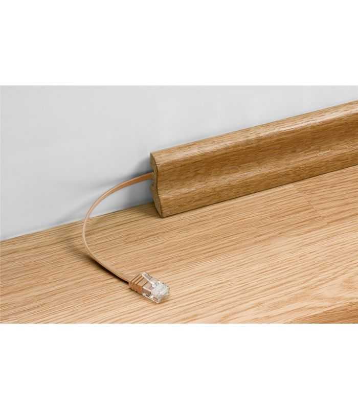 cablu plat cat6 utp 10m 250mhz rj45 cupru alb goobay 4