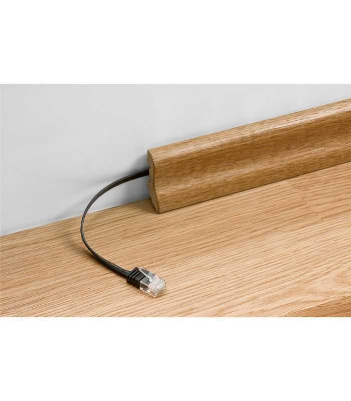 Cablu Plat Cat6 Utp 15m 250mhz Rj45 Cupru Alb Goobay 95192