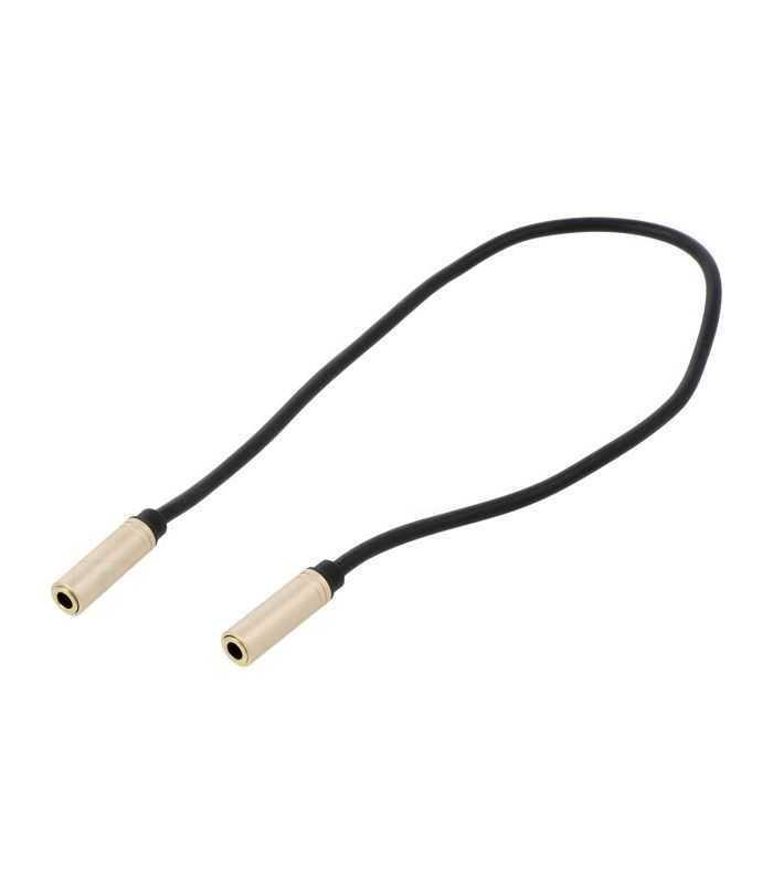 Cablu prelungire audio stereo Jack 3.5 mm mama-mama 0.3m aurit negru VENTION BFABY