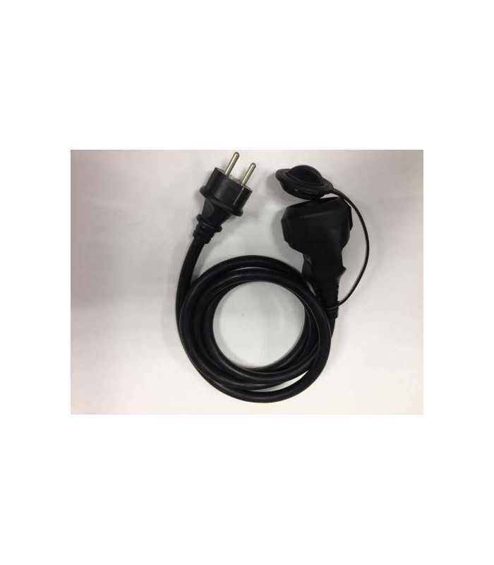 Cablu prelungitor 10m 1.5mm negru IP44 Well