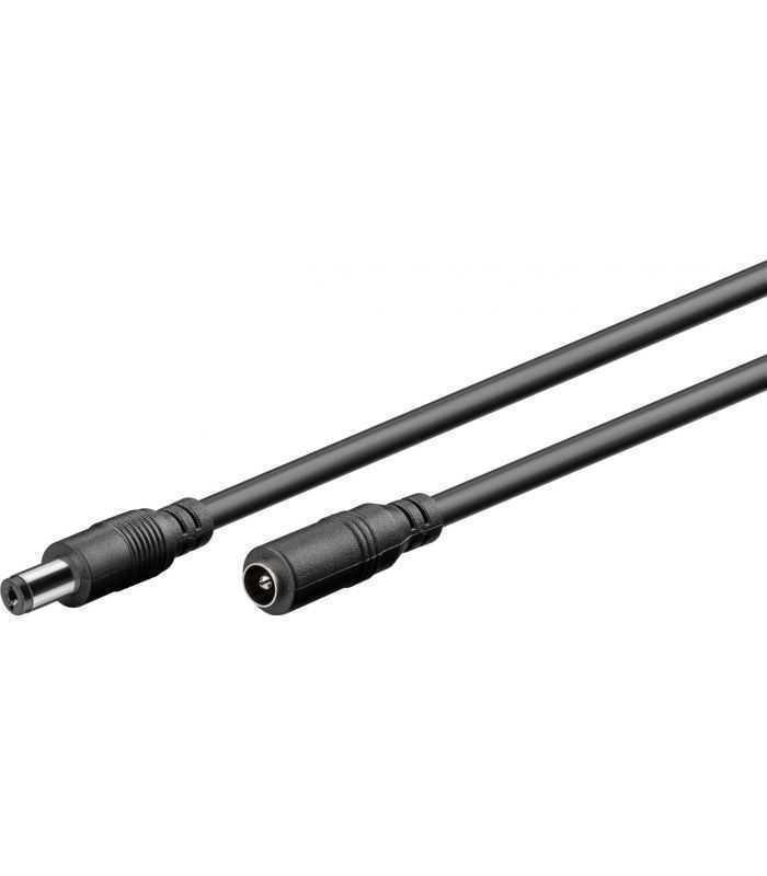 Cablu prelungitor 2.1x5.5mm DC 10m cupru AWG20 0.5mm mama-tata Goobay