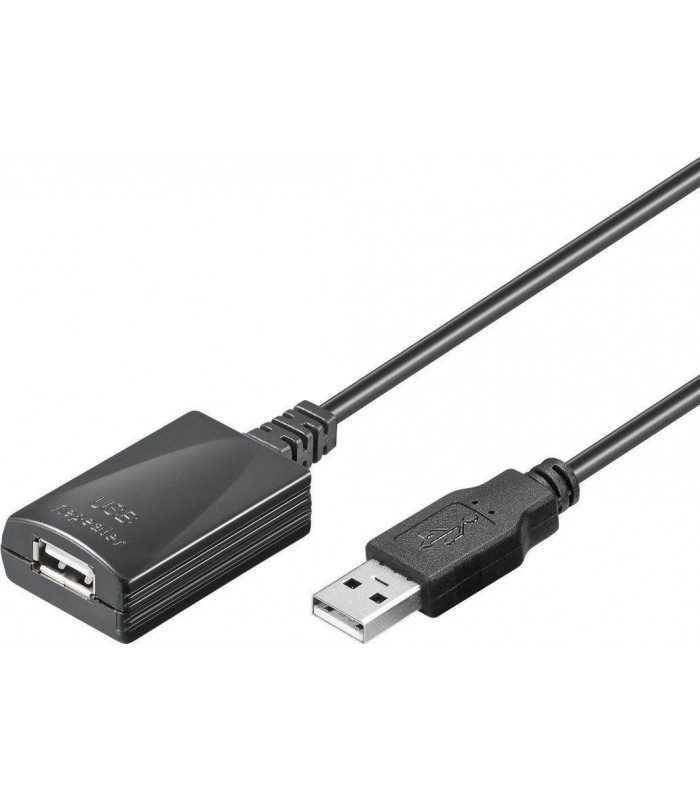 Cablu prelungitor activ USB 5m extensibil 20m Goobay