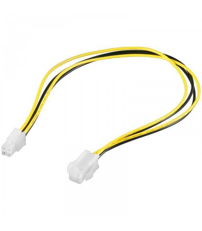 Cablu prelungitor alimentare 4 pini tata mama 34cm Goobay 1 Cablu prelungitor alimentare 4 pini tata mama 34cm Goobay