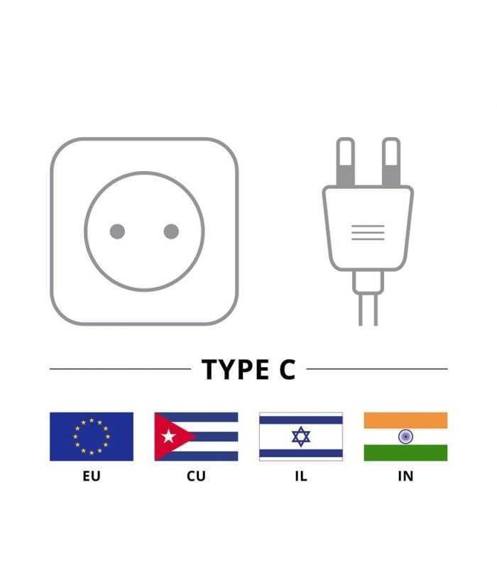Cablu Prelungitor Euro 3m 2x075mm Mama Tata Negru 25a 50508 Goobay