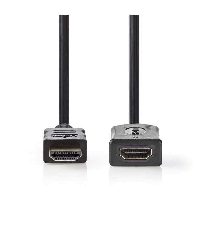 cablu prelungitor hdmi tata hdmi mama highspeed ethernet contacte aurite 2m nedis 1