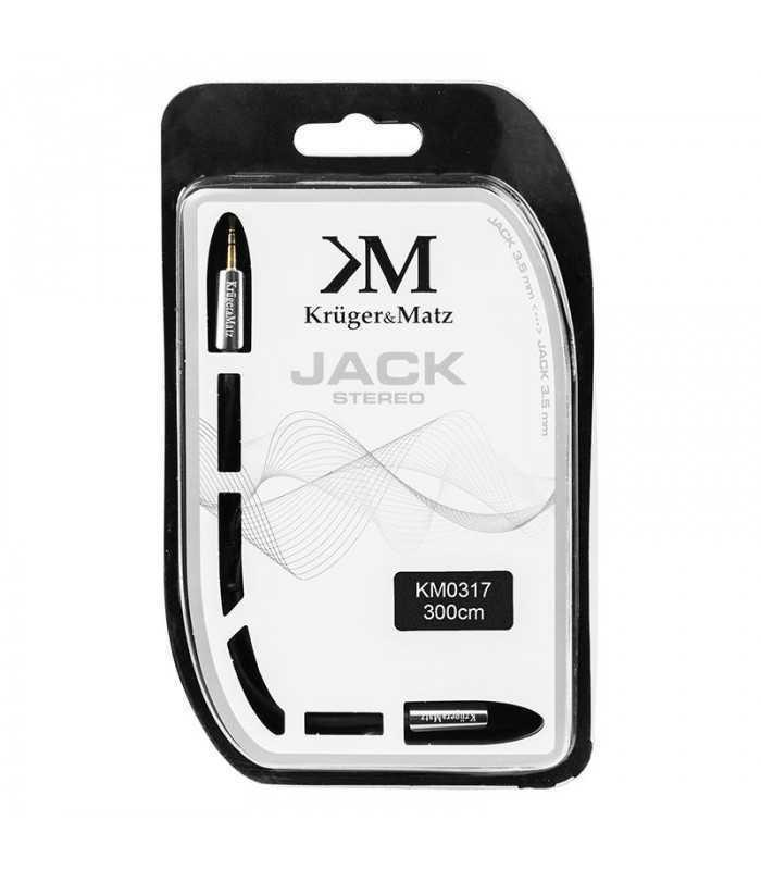 cablu prelungitor jack tata 35 mm la 35 mm mama 3m profesional krugermatz 1