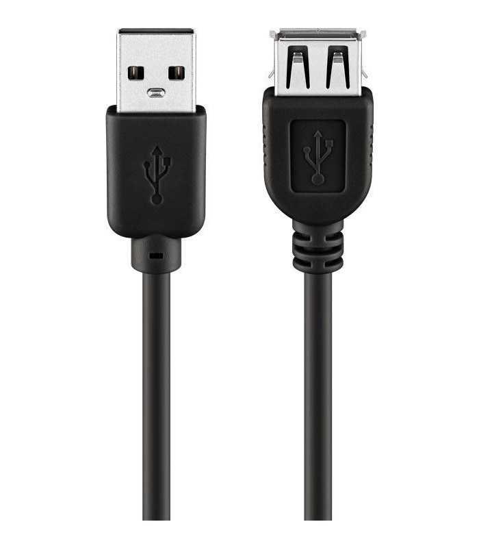 Cablu prelungitor USB 0.6m A tata la USB A mama cupru Goobay
