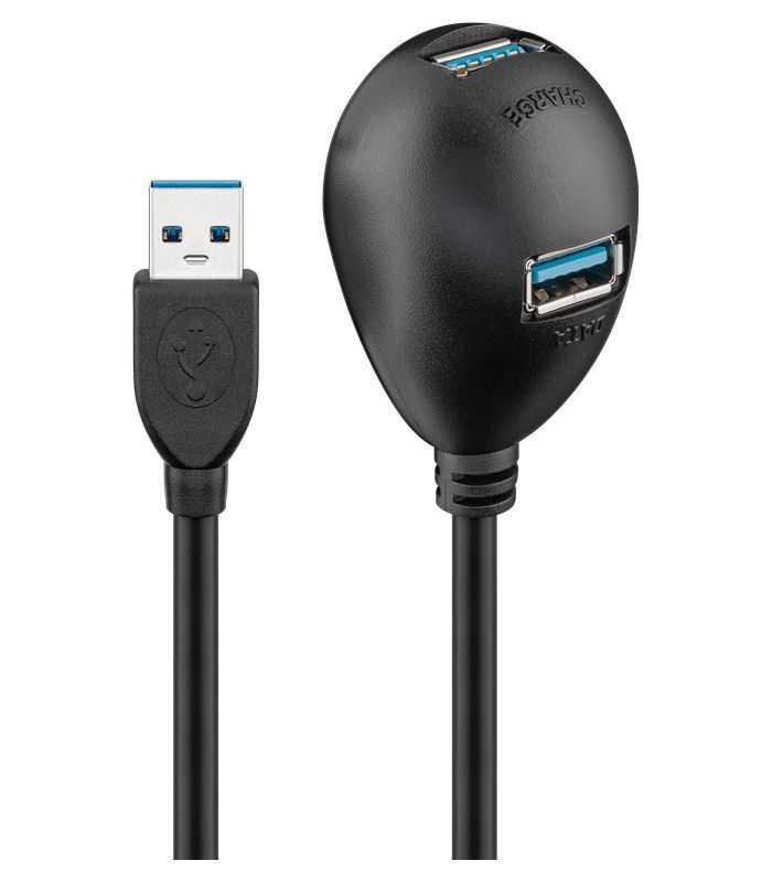 cablu prelungitor usb 30 hi speed 2x usb 30 mama 15m goobay 1