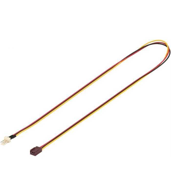 Cablu prelungitor ventilator PC tata-mama 3 pini 0.6m Goobay