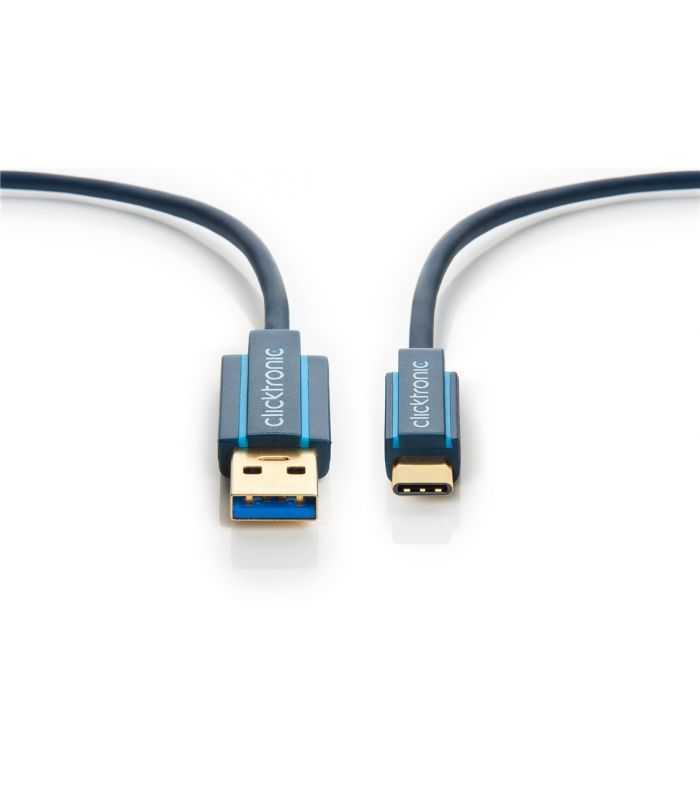 cablu profesional 05m usb type c usb 30 45w superspeed 5gbit s ofc cupru aurit clicktronic 2