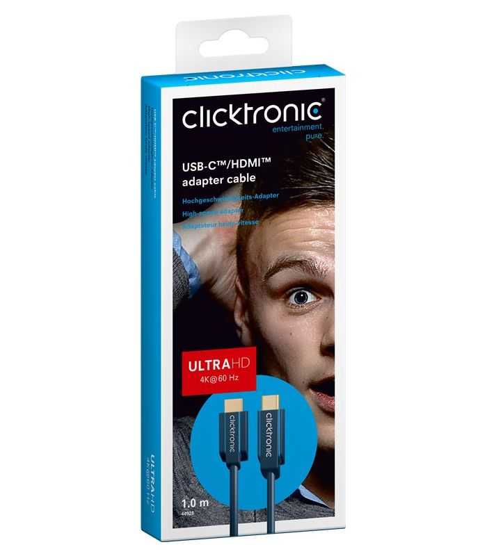 cablu profesional 1m usb type c hdmi ultra hd 10gbps 4k 60hz cupru awg32 aurit clicktronic 1